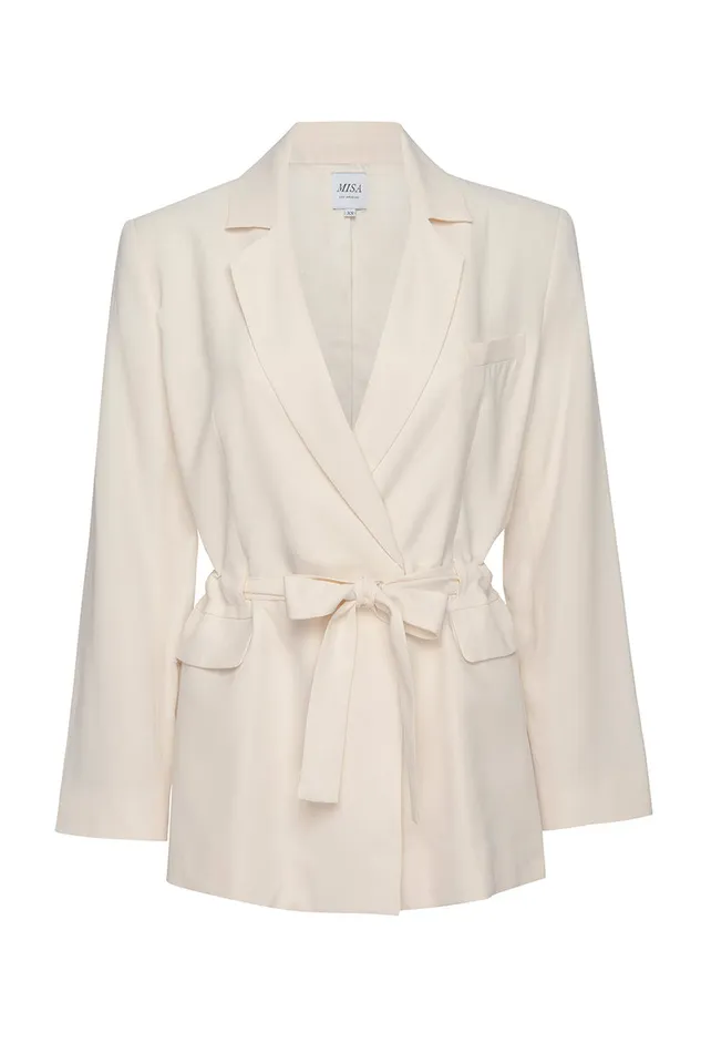 Misa Los Angeles Kelsey Jacket Ivory Women Tops