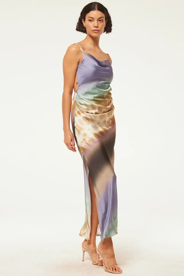 Misa Los Angeles Livia Dress Cerulean Ombre Women Dresses