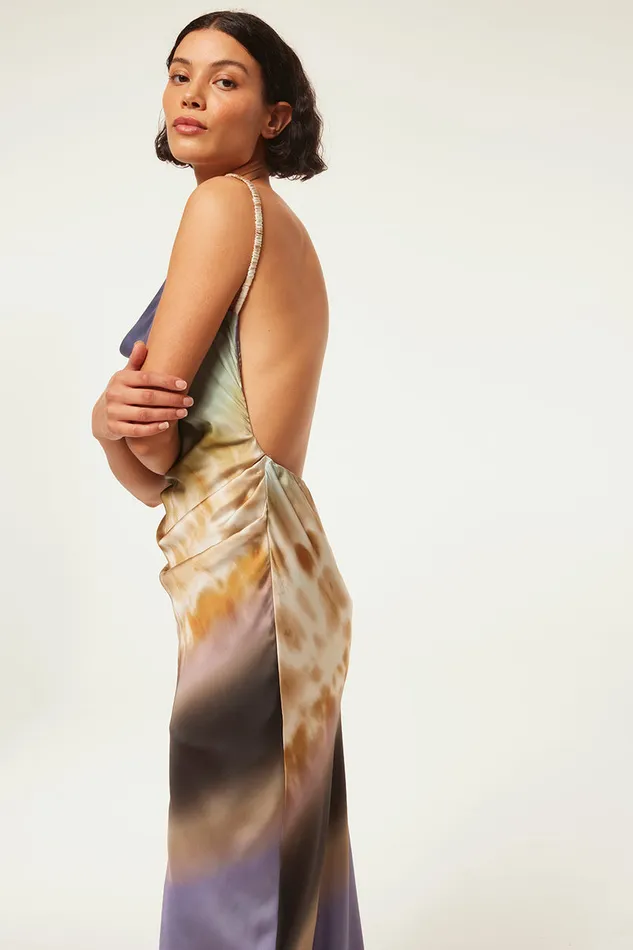 Misa Los Angeles Livia Dress Cerulean Ombre Women Dresses