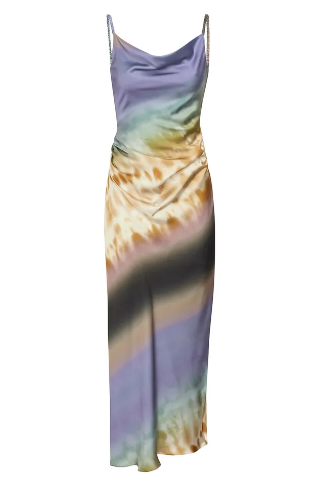 Misa Los Angeles Livia Dress Cerulean Ombre Women Dresses