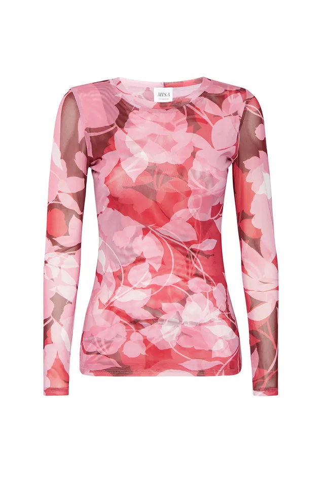 Misa Los Angeles Lula Top Flora Rosada Mesh Women Jersey and Mesh