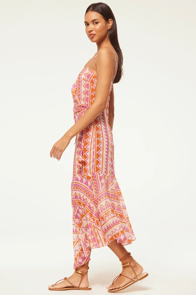 Misa Los Angeles Maye Dress Aperol Geo Women Dresses