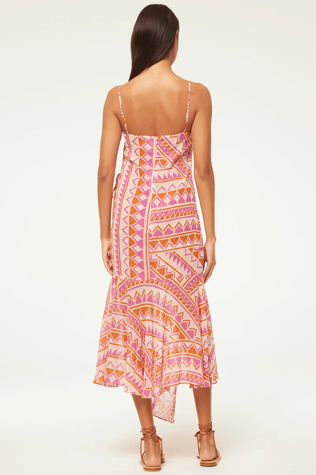 Misa Los Angeles Maye Dress Aperol Geo Women Dresses