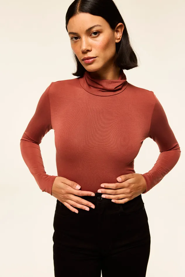 Misa Los Angeles Nadja Top Brick Women Tops