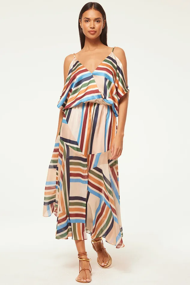 Misa Los Angeles Nanaz Dress San Miguel Stripe Mix Women Dresses