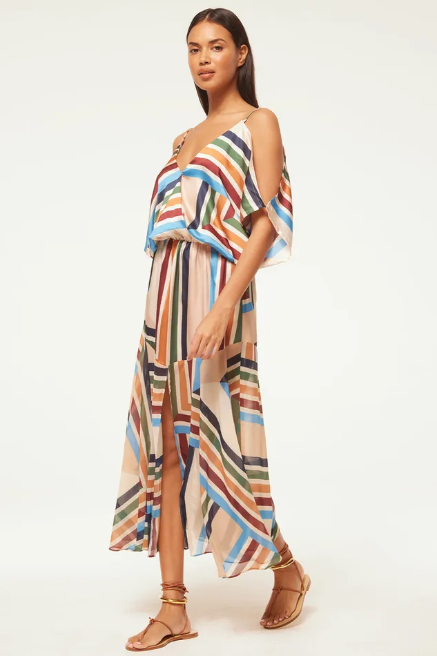 Misa Los Angeles Nanaz Dress San Miguel Stripe Mix Women Dresses