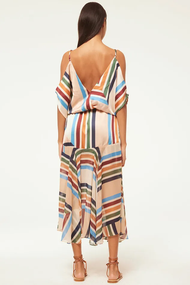 Misa Los Angeles Nanaz Dress San Miguel Stripe Mix Women Dresses