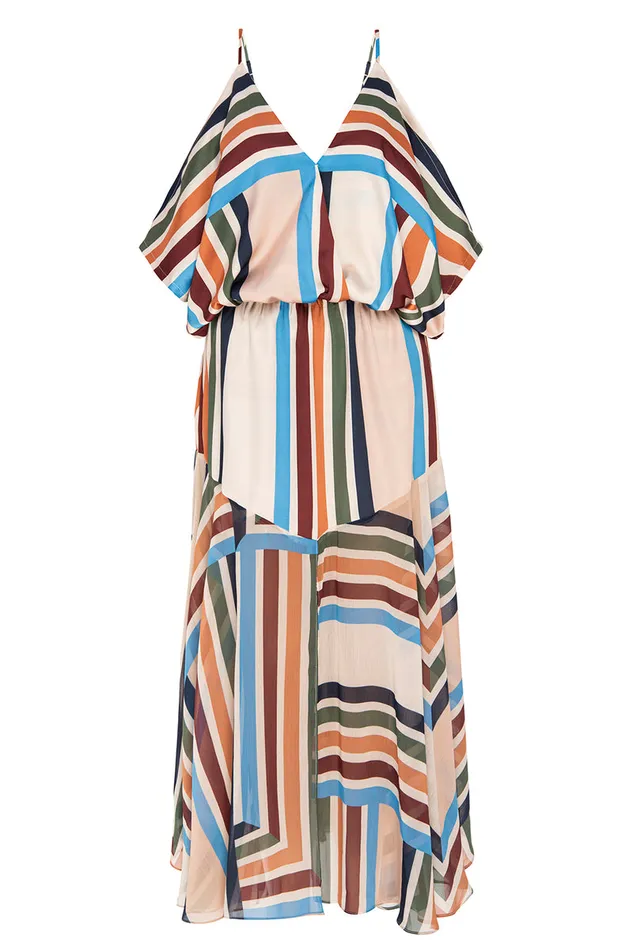 Misa Los Angeles Nanaz Dress San Miguel Stripe Mix Women Dresses