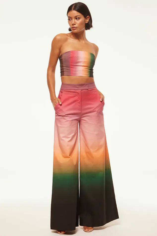 Misa Los Angeles Nico Pant Cali Ombre Cotton Women Matching Sets