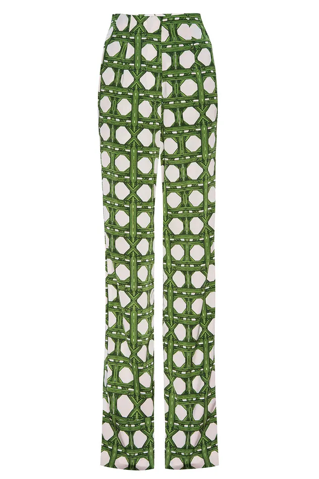 Misa Los Angeles Rita Pant Rattan Tile Women Matching Sets