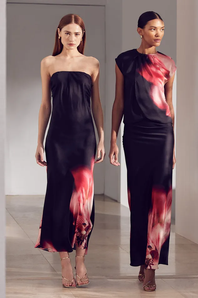 Misa Los Angeles Sierra Skirt Midnight Orchid Women Matching Sets