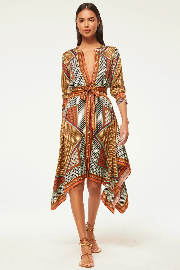 Misa Los Angeles Solmaz Dress Positano Scarf Women Dresses
