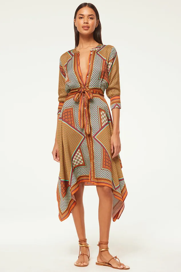 Misa Los Angeles Solmaz Dress Positano Scarf Women Dresses