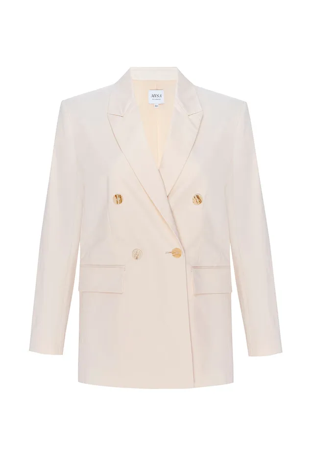 Misa Los Angeles Viva Blazer Parchment Women Tops