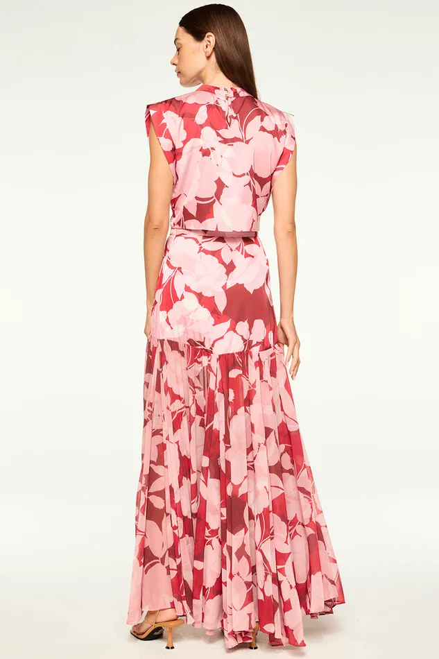Misa Los Angeles Yara Skirt Flora Rosada Mix Women Skirts and Shorts