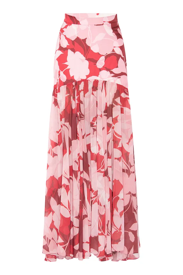 Misa Los Angeles Yara Skirt Flora Rosada Mix Women Skirts and Shorts