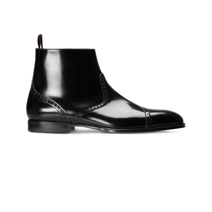 Moreschi Boots Black Leather Ankle Boot 8211 Men