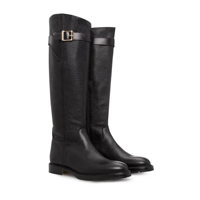 Moreschi Boots Black Leather Boot 8211 Women