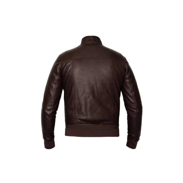 Moreschi Jacket Dark Brown Leather Bomber 8211 Men