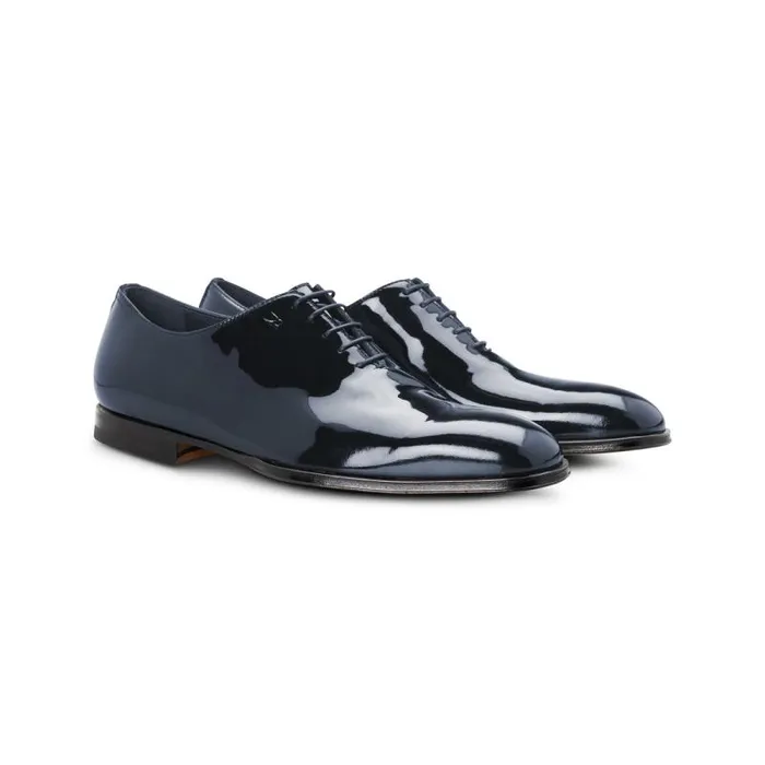 Moreschi Lace Ups Blue Patent Leather Oxford 8211 Men