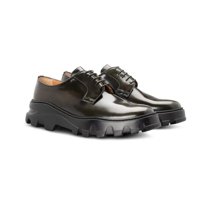 Moreschi Lace Ups Green Leather Derby 8211 Men