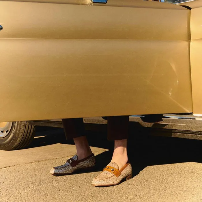 Moreschi Loafers FOR HIM 8211 Gold Glitter Loafer 8211 Men