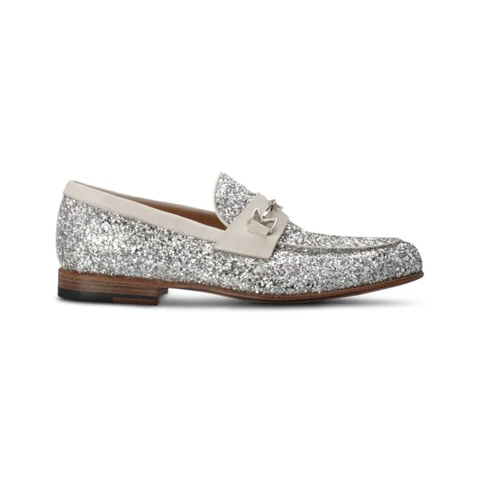 Moreschi Loafers FOR HIM 8211 Silver Glitter Loafer 8211 Men