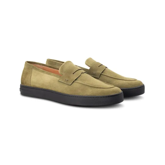 Moreschi Slipon Green Suede Slip On 8211 Men