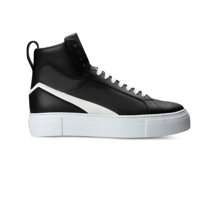 Moreschi Sneakers Black Leather Sneaker 8211 Women
