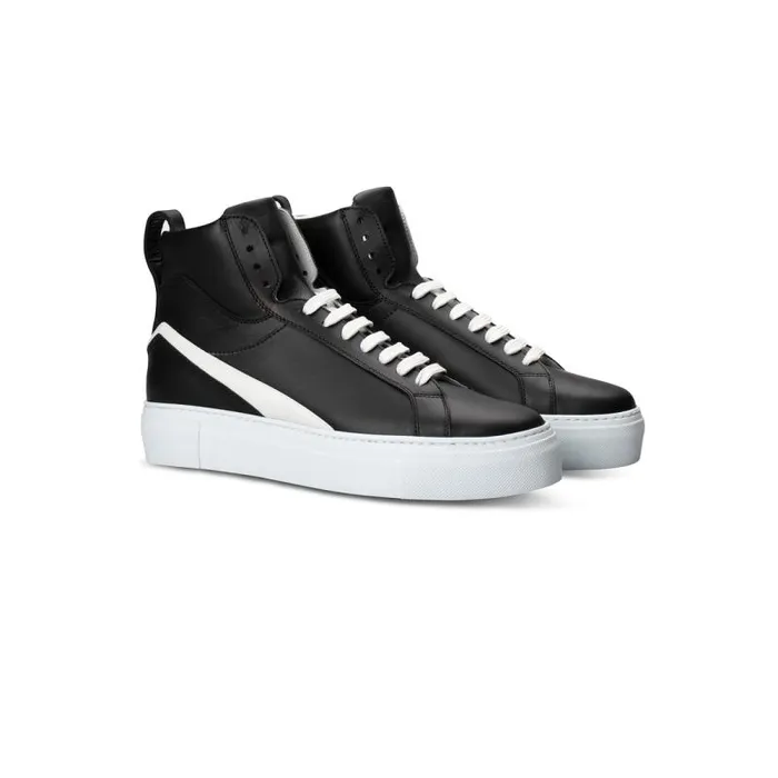 Moreschi Sneakers Black Leather Sneaker 8211 Women