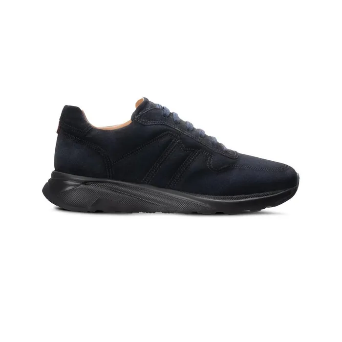 Moreschi Sneakers Navy Blue Suede Sneaker 8211 Men