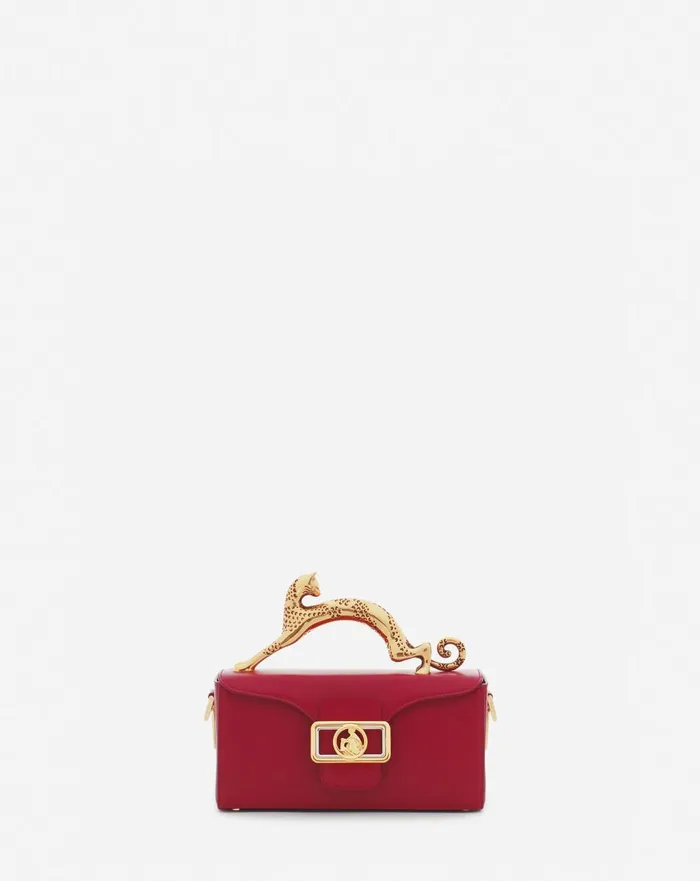 Nano Pencil Cat Leather Bag Turkish Red Women Lanvin Crossbody Bags and Shoulder Bags