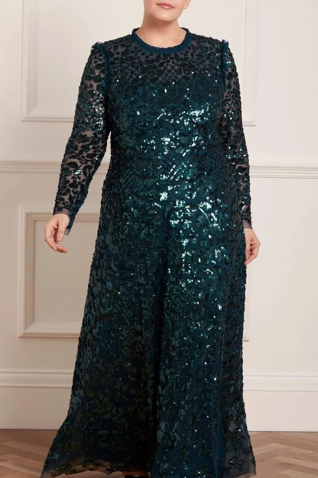 Needle and Thread Dresses Aurelia Long Sleeve Gown Green 8211 Women