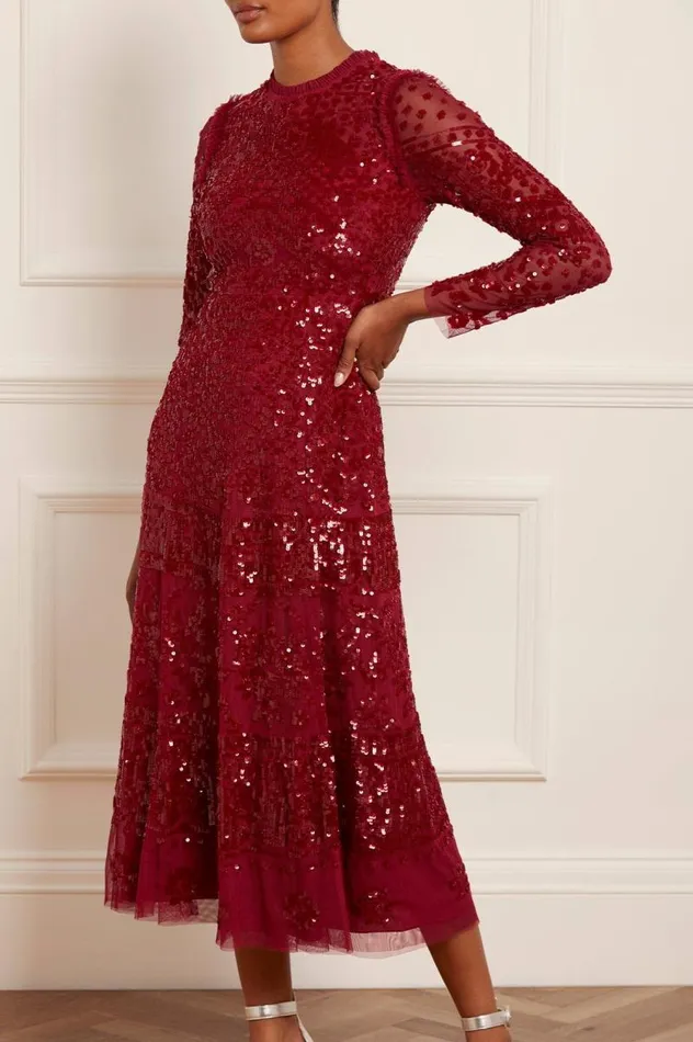 Needle and Thread Dresses Aurora Ballerina Dress Red 8211 Women
