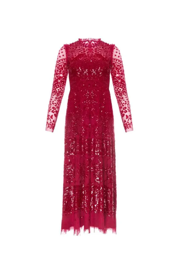 Needle and Thread Dresses Aurora Ballerina Dress Red 8211 Women