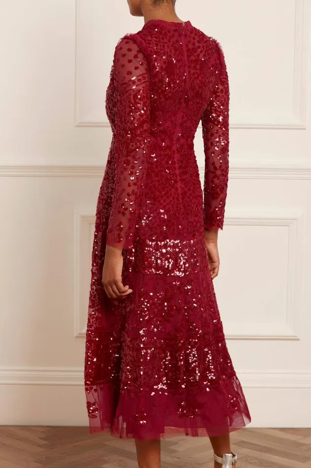 Needle and Thread Dresses Aurora Ballerina Dress Red 8211 Women