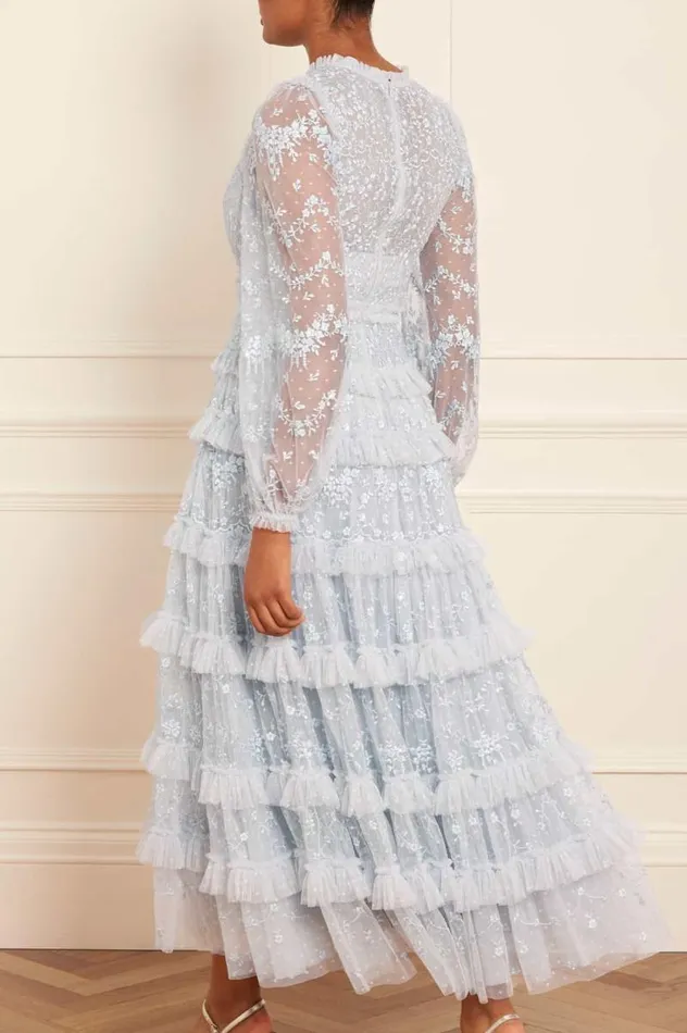 Needle and Thread Dresses Blossom Lace Ankle Gown Blue 8211 Women