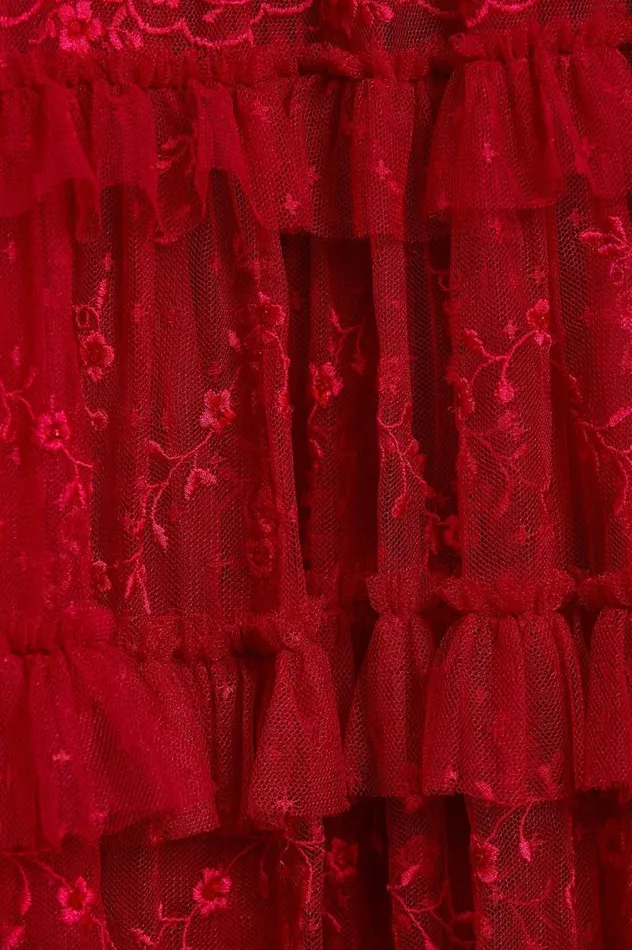 Needle and Thread Dresses Blossom Lace Ankle Gown Red 8211 Women