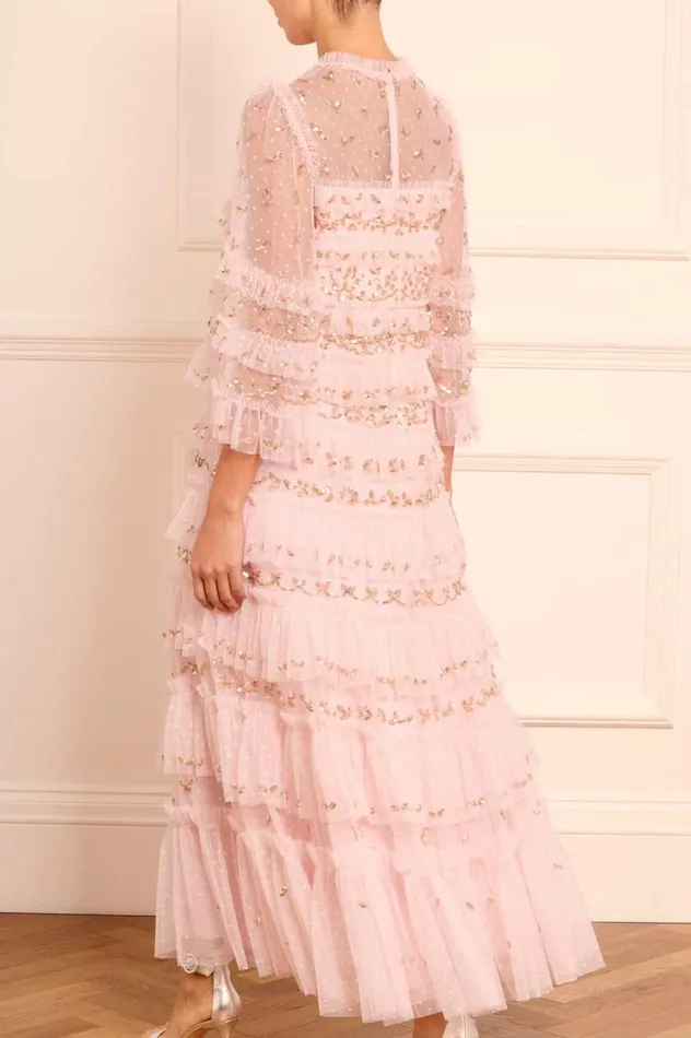Needle and Thread Dresses Emily Lace Ankle Gown Pink 8211 Women
