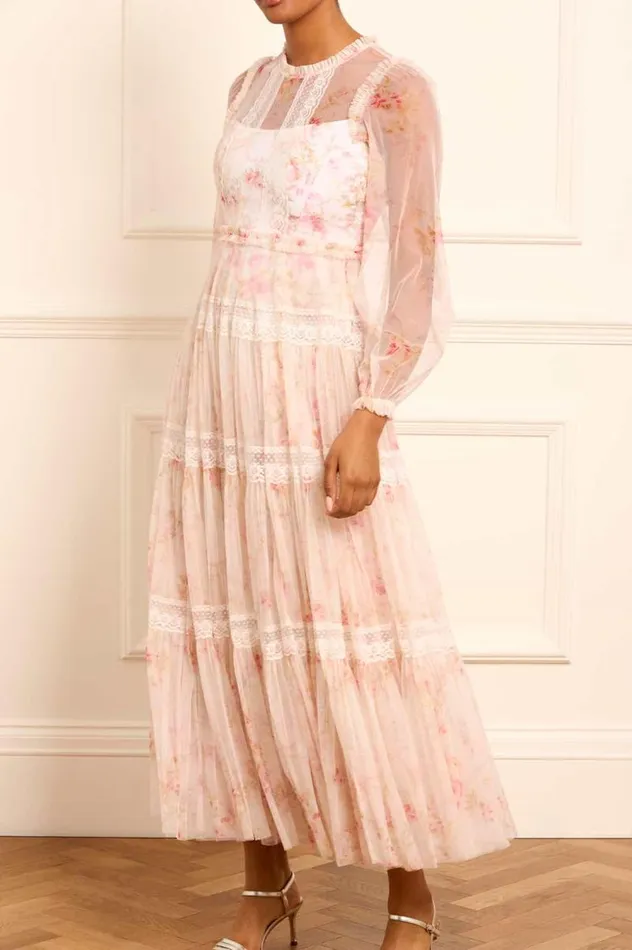 Needle and Thread Dresses Enchanted Garden Lace Ankle Gown Multi 8211 Women