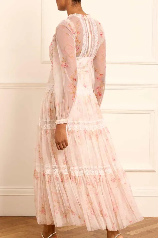 Needle and Thread Dresses Enchanted Garden Lace Ankle Gown Multi 8211 Women