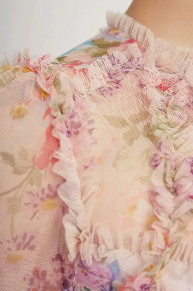 Needle and Thread Dresses Floral Diamond Ruffle Dress Multi 8211 Women