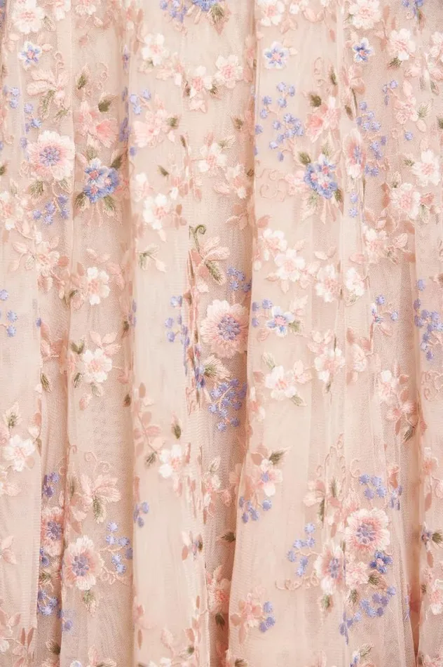 Needle and Thread Dresses Floral Waltz Ankle Gown Champagne 8211 Women