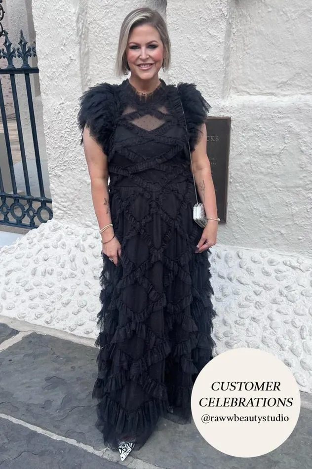 Needle and Thread Dresses Genevieve Ruffle Gown Black 8211 Women