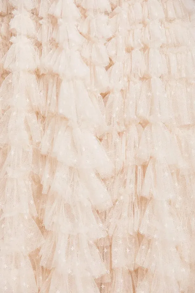 Needle and Thread Dresses Hattie Ruffle Strapless Ankle Gown Champagne 8211 Women