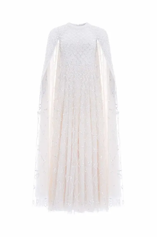 Needle and Thread Dresses Heart Lattice Ankle Gown Champagne 8211 Women