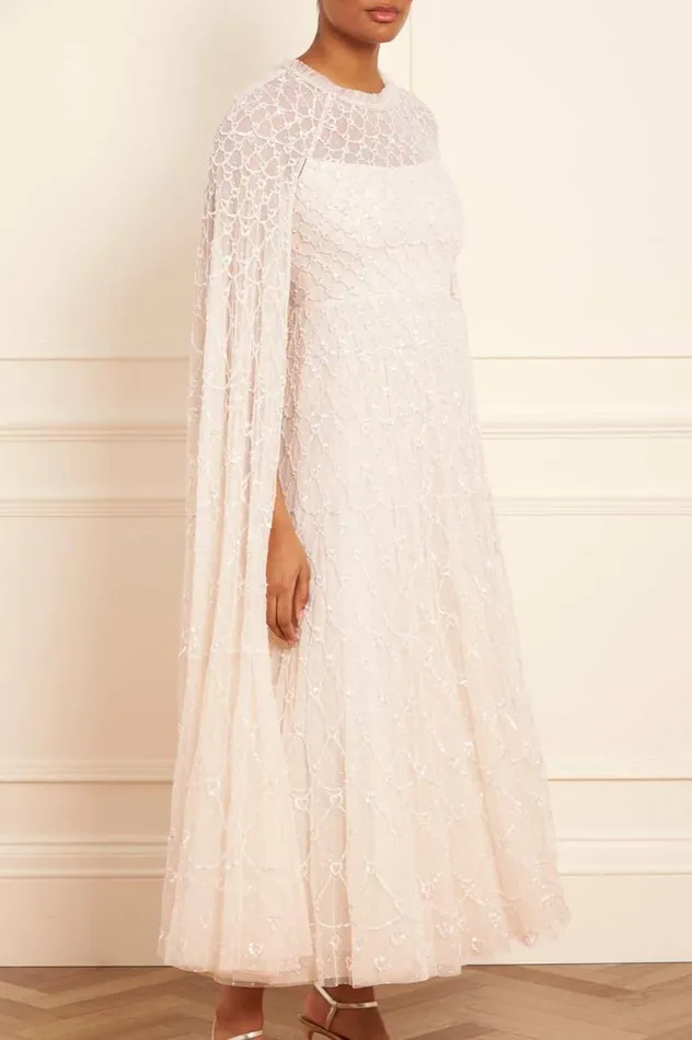 Needle and Thread Dresses Heart Lattice Ankle Gown Champagne 8211 Women
