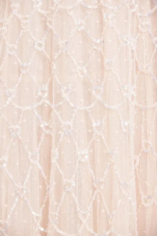 Needle and Thread Dresses Heart Lattice Ankle Gown Champagne 8211 Women