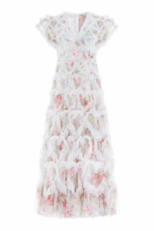 Needle and Thread Dresses Paradise Garden Amorette VNeck Gown Multi 8211 Women