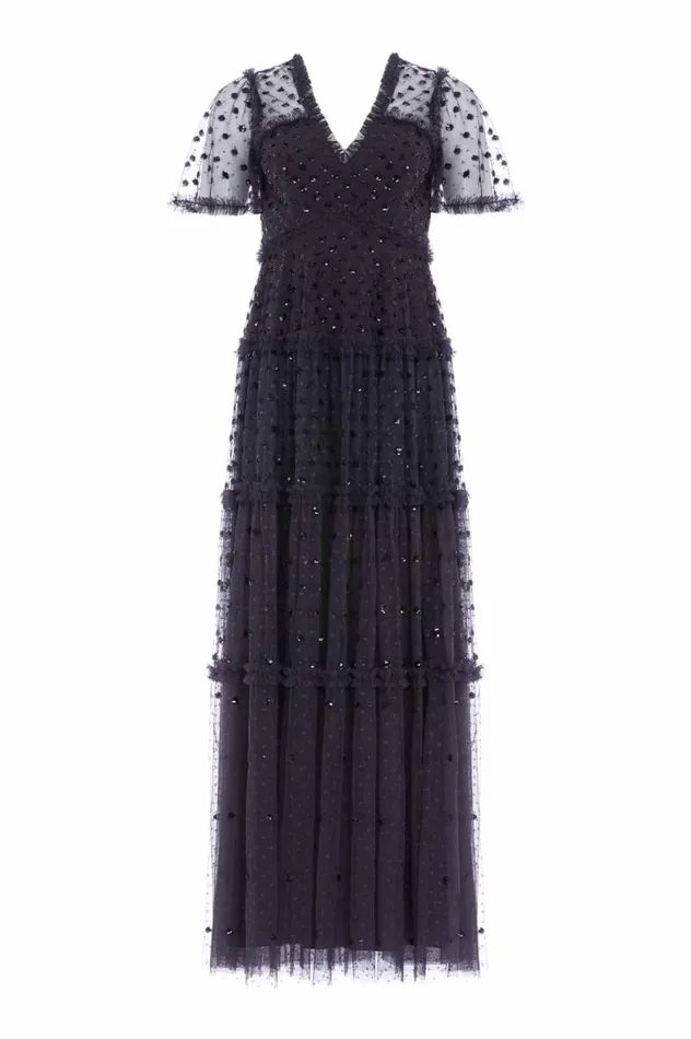 Needle and Thread Dresses Thea Bodice Ankle Gown Black 8211 Women